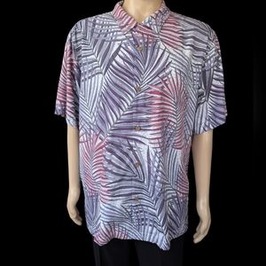 Tropical Palm Print Men's Shirt